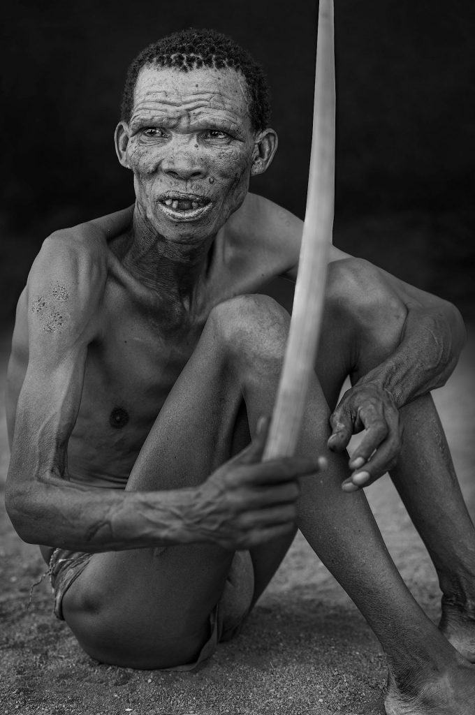 man from the tribe of the san