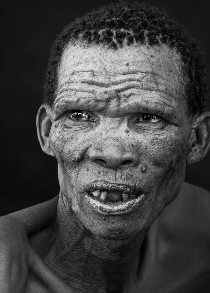 portrait of a firemaker from the san tribe